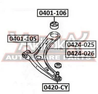 ����� ������� Mitsubishi Lancer CY/CZ 2006- ASVA 0420-CY 0420CY ����