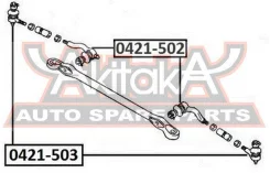 ���������� ������� �������� Mitsubishi Mitsubishi : Pajero II V14W-V55W 1989-1998 ASVA 0421-503 0421503 ����