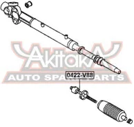 ���� ������� Mitsubishi Mitsubishi Pajero IV Montero V87W/V97W 2006- ASVA 0422-V88 0422V88 ����