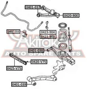 ���� ������������� ������ ������ Mitsubishi Mitsubishi : Pajero III Montero V75Wmitsubishi Pajero III Montero V75W 2000- ASVA 0423-904 0423904 ����