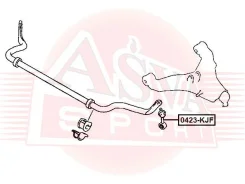 ���� ������������� ������ Mitsubishi L200 Triton KJ3T/KK3T/K11T/KL3T 2015- ASVA 0423-KJF 0423KJF ����