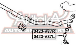 ���� ������������� �������� ������ Mitsubishi Pajero/Montero V87W ASVA 0423-V87R 0423V87R ����