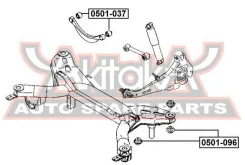 ����������� ������� ������ Mazda Mazda 6 GG 2002-2008Mazda 6 GY 2002-2008Mazda Atenza GG 2002-2008Mazda Atenza Sport Wagon GY 2002-2008 ASVA 0501-037...