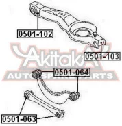 ����������� ������ ���� Mazda CX-7 ER 2006- ASVA 0501-103 0501103 ����