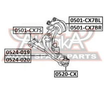 ����������� ������ �������� ������ ����� ��� Mazda/ CX-7 ER 2006- ASVA 0501CX7BL 0501CX7BL ����