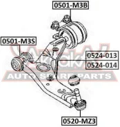 ����������� ��������� ������ �������� Mazda 3 BK 2003-5 CR 2005- ASVA 0501-M3S 0501M3S ����