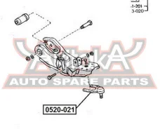 ����� ������� ������ Mazda B2500 B2600 B2900 Ranger TU 1999-2006 ASVA 0520-021 0520021 ����