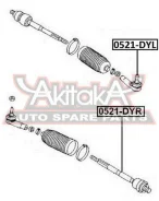 ���������� ������� ������ Mazda 2 2003-FORD Fiesta/Fusion 2001- ASVA 0521-DYR 0521DYR ����