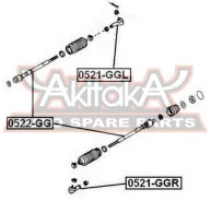 ���������� ������� ������ Mazda 6 GG 2002-2008 ASVA 0521-GGR 0521GGR ����