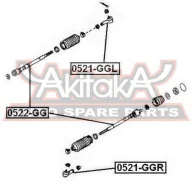 ���� ������� Mazda 6 GG 2002-2008 ASVA 0522-GG 0522GG ����