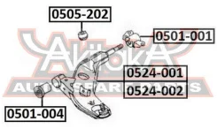 ����� �������� ������ ����� Mazda Mazda :626 1991-1997 GE ASVA 0524-002 0524002 ����