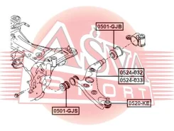 ����� �������� ������ ����� Mazda Mazda 3 2013-2016 Lower ASVA 0524-032 0524032 ����