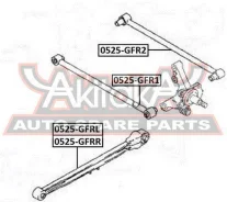 ���� ������ ���������� ����� Mazda Mazda 626 GF 1997-2002 ASVA 0525-GFRL 0525GFRL ����
