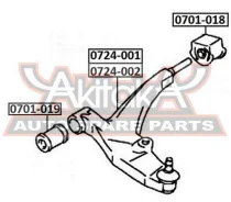 ����������� ��������� ������ ������ Suzuki Baleno SY41# 1995-2002 ASVA 0701-018 0701018 ����