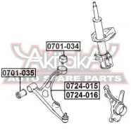����������� ��������� ������ ������ Suzuki Aerio/Liana RH423 2006- ASVA 0701-034 0701034 ����