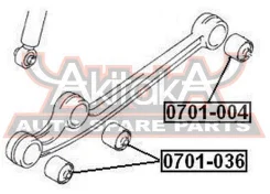 ����������� �������� ������� ������ Suzuki Suzuki Jimny SN413 1998- ASVA 0701-036 0701036 ����