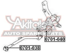 ����������� ������ ����� ���������� ������ Suzuki Suzuki Liana RH413/RH416/RH418 2004- ASVA 0701-040 0701040 ����