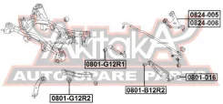 ����������� ������ ����� Subaru B9 Tribeca 2004-Impreza 2007 ASVA 0801-016 0801016 ����