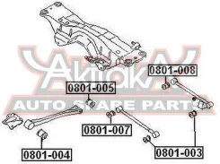 ����������� ������� ����������� ������ Subaru Impreza G10 1992-2002 ASVA 0801-007 0801007 ����
