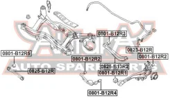 ����������� ������ ���������� ���� Subaru Legacy B12 1997-2003 ASVA 0801-B12R4 0801B12R4 ����