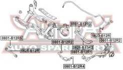 ����������� ������ ���������� ���� Subaru Legacy B13 2003-2009 ASVA 0801-B12R5 0801B12R5 ����