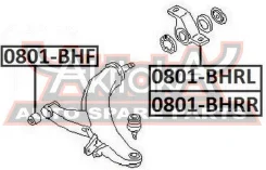 ����������� ��������� ������� ������ ������ Subaru Impreza GC 1992-2000 ASVA 0801-BHRR 0801BHRR ����