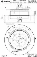 ���� ��������� ������ 08. A715.20 NI Cube Z12 06-, Tiida _C11X 04- Brembo 08A71520 08A71520 ����