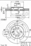 ���� ����. ���. ����.280x25 5 ���. OPEL Astra 2,0 98 F Brembo 09762910 09762910 ����