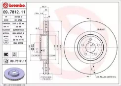 ���� ��������� �������� Subaru Impreza 2.0-2.5i 00 09.7812.11 Brembo 09781211 09781211 ����