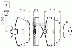 ������� ����. ���. VW T4 7/90- Bosch 0986494051 0986494051 ����