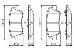 ������� ��������� �������� ��� KIA SOUL II PS 1.6 CVVT 02.2014 - Hyundai i30 GD 1.6 12.2011 - 12.2015 Bosch 0986494768 0986494768 ����