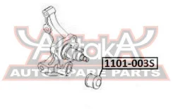 ����������� ������� ������������ Chevrolet Chevrolet Nubira J150 1999-2003Chevrolet Nubira J100 1997-1999 ASVA 1101-003S 1101003S ����