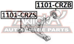 ����������� ������ ��������� ������ Chevrolet Chevrolet Cruze J300 2009-OPEL Astra J 2010- ASVA 1101-CRZB 1101CRZB ����
