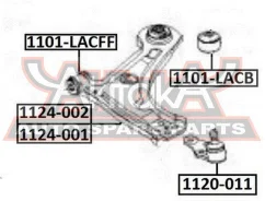 ����������� ��������� ������ ������ Chevrolet Lacetti J200 2002- ASVA 1101-LACB 1101LACB ����