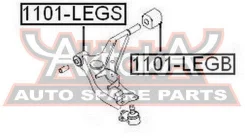 ����������� ������ �������� �������� ����� ����/��� Daewoo/ Leganza KLAV 1997-2003 ASVA 1101LEGS 1101LEGS ����