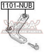 ����������� ��������� ������ Daewoo Nubira KJAJ 1997-2002 ASVA 1101-NUB 1101NUB ����