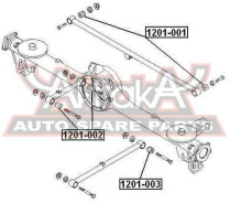����������� ������ ���������� ���� KIA KIA Sportage 1998-2003 ASVA 1201-003 1201003 ����