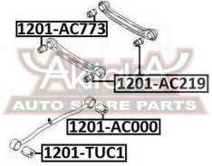 ����������� ������ ���������� ���� ������ Hyundai Accent B1 2003- ASVA 1201-AC000 1201AC000 ����