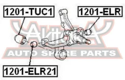 ����������� ������ ����� Hyundai Elantralantra 1996-2000 ASVA 1201-ELR 1201ELR ����