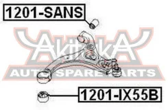 ����������� ��������� ������� ������ Hyundai Hyundai IX 55 ASVA 1201-IX55B 1201IX55B ����