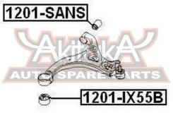 ����������� ��������� ������ ��������� Hyundai Santa FE Classic 2006- ASVA 1201-SANS 1201SANS ����