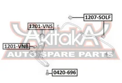 ����������� ��������� ������ ������ Hyundai Accent MC 2005- ASVA 1201-VNB 1201VNB ����