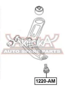 ����� ������� ��������� ������� ������ KIA KIA SOUL 2008- ASVA 1220-AM 1220AM ����