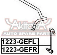 ���� ������������� �������� ������ Hyundai Hyundai GETZ 2002- ASVA 1223-GEFR 1223GEFR ����