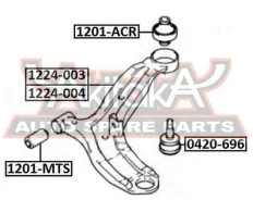 ����� �������� ������ ������ Hyundai Hyundai : Accent/Verna 1999- ASVA 1224-003 1224003 ����