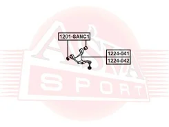 ����� ������ ������� ����� Hyundai Santa FE CM 2006-2011 ASVA 1224-042 1224042 ����