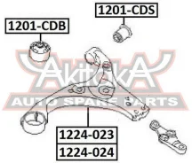 ����� �������� ������ ����� KIA CEED 2006- ASVA 1224-024 1224024 ����