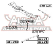 ���� ������ ���������� ������ KIA Shuma, �II/Sephia, �II/Mentor, �II/Spectra 1997-2004 ASVA 1225-SPR 1225SPR ����