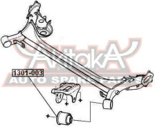 ����������� ������ ����� Peugeot Peugeot 307 Break 3E 2002- ASVA 1301-003 1301003 ����
