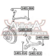 ����������� ��������� �������� ������ Ssang YONG Rexton II 2006- ASVA 1401-004 1401004 ����